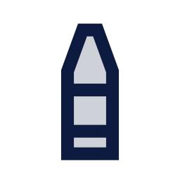 Crayon icon, Sharp Duotone style