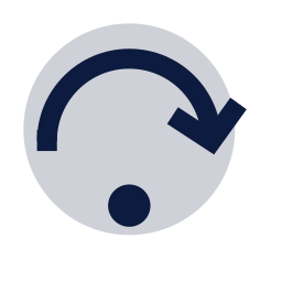 Debug step over icon, Sharp Duotone style