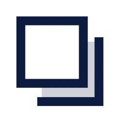 Drop shadow icon, Sharp Duotone style