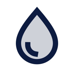 Droplet icon, Sharp Duotone style