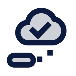 Emission test icon, Sharp Duotone style