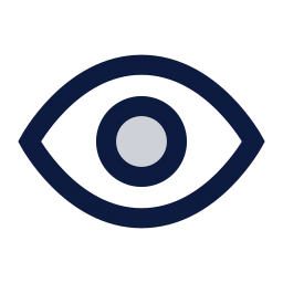 Eye icon, Sharp Duotone style