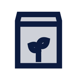 Fertilizer bag icon, Sharp Duotone style