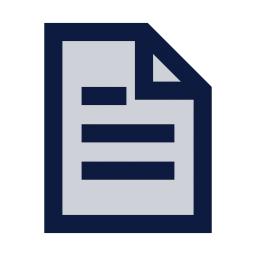 File text icon, Sharp Duotone style