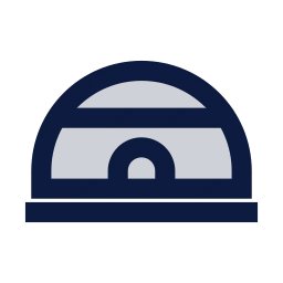 Igloo icon, Sharp Duotone style