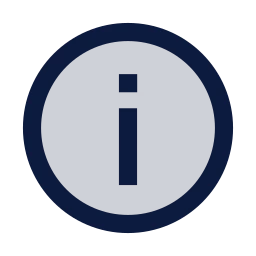 Info icon, Sharp Duotone style
