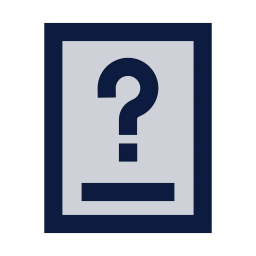 Information request icon, Sharp Duotone style