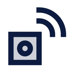 Iot device icon, Sharp Duotone style