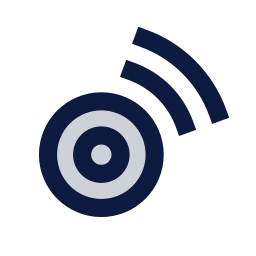 Iot sensor icon, Sharp Duotone style