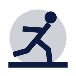 Kabaddi icon, Sharp Duotone style