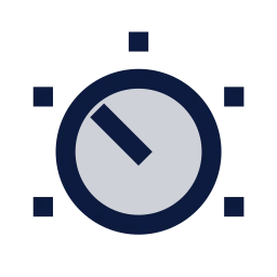 Knob icon, Sharp Duotone style