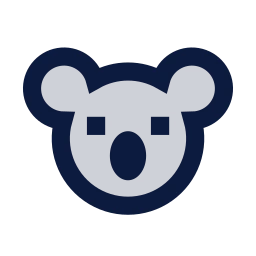 Koala icon, Sharp Duotone style