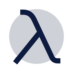 Lambda icon, Sharp Duotone style