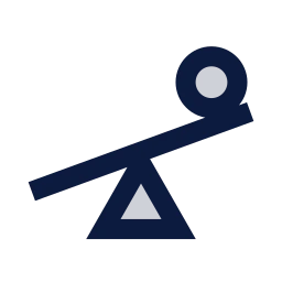 Lever icon, Sharp Duotone style