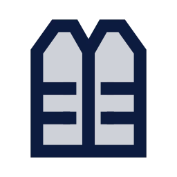 Life jacket icon, Sharp Duotone style
