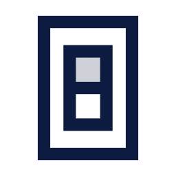 Light switch icon, Sharp Duotone style