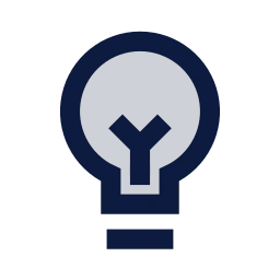 Lightbulb icon, Sharp Duotone style