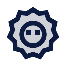 Lion icon, Sharp Duotone style