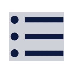 List icon, Sharp Duotone style