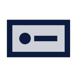 Live badge icon, Sharp Duotone style