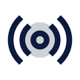 Live broadcast icon, Sharp Duotone style