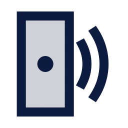 Live mobile icon, Sharp Duotone style