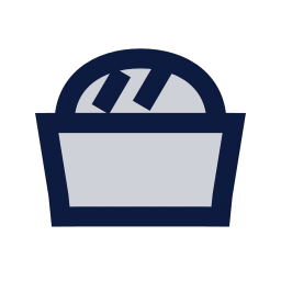 Loaf tin icon, Sharp Duotone style