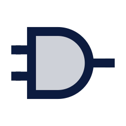 Logic gate icon, Sharp Duotone style