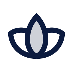 Lotus icon, Sharp Duotone style