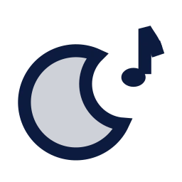 Lullaby icon, Sharp Duotone style