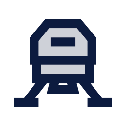 Lunar lander icon, Sharp Duotone style