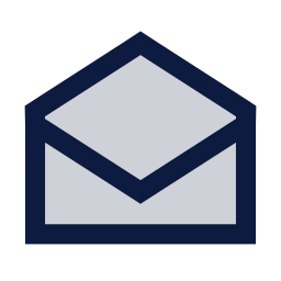 Mail open icon, Sharp Duotone style
