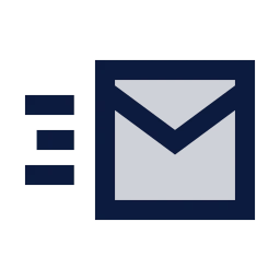 Mail send icon, Sharp Duotone style