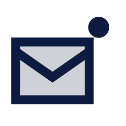 Mail unread icon, Sharp Duotone style