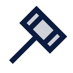Mallet icon, Sharp Duotone style