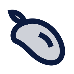 Mango icon, Sharp Duotone style