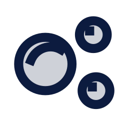 Marbles icon, Sharp Duotone style