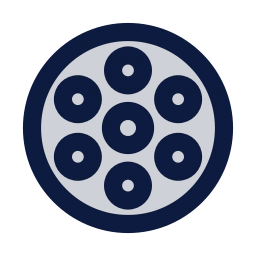 Masala box icon, Sharp Duotone style