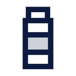 Medicine vial icon, Sharp Duotone style