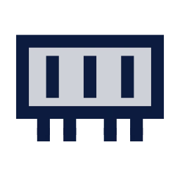 Memory ram icon, Sharp Duotone style