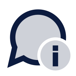 Message info icon, Sharp Duotone style
