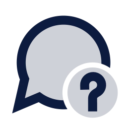 Message question icon, Sharp Duotone style