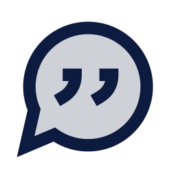 Message quote icon, Sharp Duotone style