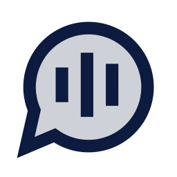 Message voice icon, Sharp Duotone style