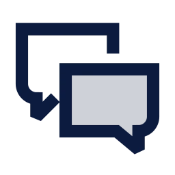 Messages icon, Sharp Duotone style