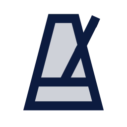 Metronome icon, Sharp Duotone style