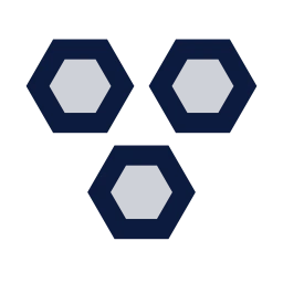 Microservices icon, Sharp Duotone style