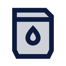 Milk packet icon, Sharp Duotone style