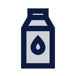 Milk icon, Sharp Duotone style