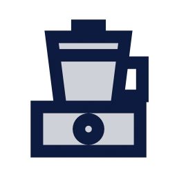 Mixer grinder icon, Sharp Duotone style